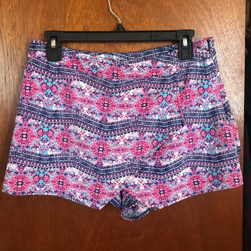Patterned Mini Skort